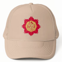 God Ganesha on flower hats