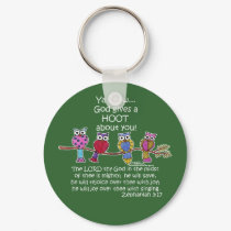 God Gives a Hoot Owls keychains