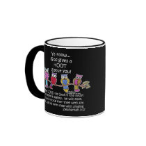 God Gives a Hoot Owls mugs by creationhrt God Gives a Hoot Owls mugs