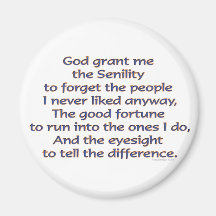 God Grant Me Humor Fridge Magnet