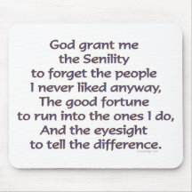 God Grant Me Humor Mouse Pads