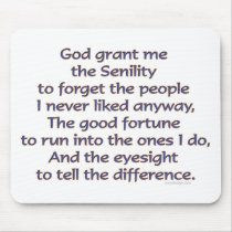 God Grant Me Mousepad by ironydesign God Grant Me Mousepad