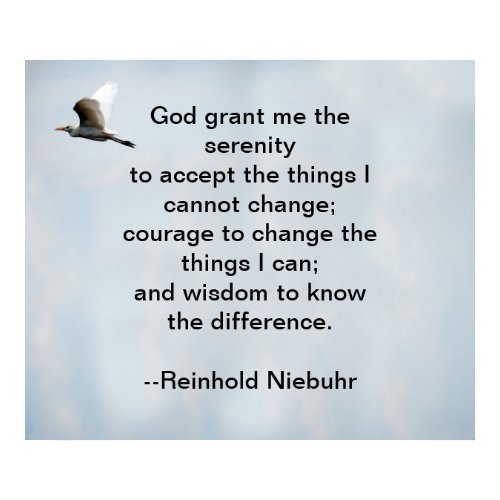 God grant me print