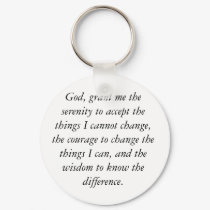 God, grant me the serenity to accept the things... keychains by zazzle_zuzu God, grant me the serenity to accept the things... keychains