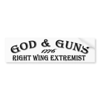 God & Guns 1776 bumpersticker