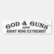 God & Guns 1776 Bumper Stickers