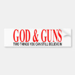 GOD & GUNS BUMPER STICKERS