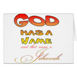 God has a Name Jehovah Greeting Card