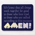 God has it under control! mousepads