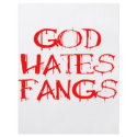 God Hates Fangs flyers by Fangtastic God Hates Fangs flyers