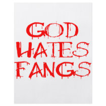 God Hates Fangs Flyer Design