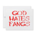 God Hates Fangs invitations by Fangtastic God Hates Fangs invitations