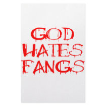 God Hates Fangs Stationery Design
