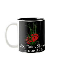 God Hates Shrimp Coffee Mug