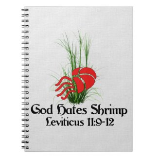 God Hates Shrimp Note Books