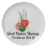 God Hates Shrimp Plate