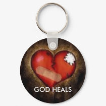 GOD HEALS keychains