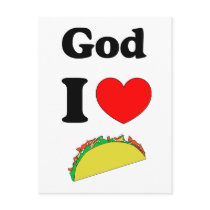 God I Love Tacos! postcards by ktreadwe God I Love Tacos! postcards