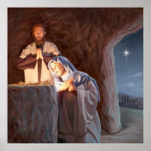 God in a Manger Print