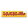 God In Control Bumper Stickers