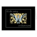 God is Away on Business cards by spookykid God is Away on Business cards