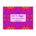God is Bigger than any Problem I will have Post Cards