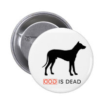 God is Dead badge Buttons