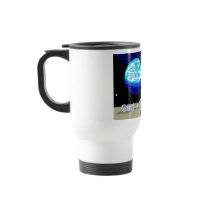 God is everywhere, earth and stars mug