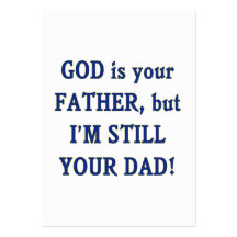 God is Father I'm Still Dad Business Card Template