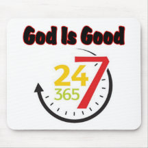 God Is Good 247 mousepad