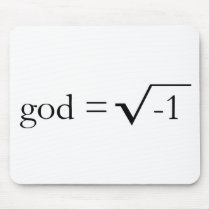 God is Imaginary mousepads