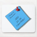 GOD IS IN CONTROL MEMO mousepads
