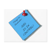 GOD IS IN CONTROL MEMO postcards