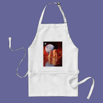 God is in the Moon aprons