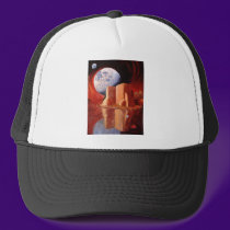 God is in the Moon hats