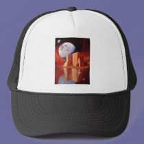 God is in the Moon hats