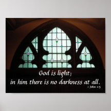 God is Light Posters