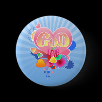 GOD IS LOVE buttons
