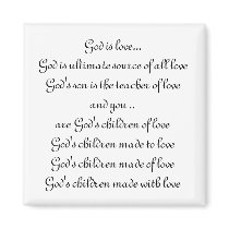 God is love... magnets