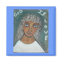 God is Love magnets