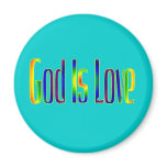 God Is Love magnets