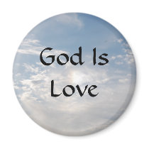 God Is Love - magnet by Horseshoes3 God Is Love - magnet