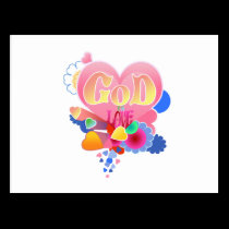 GOD IS LOVE postcards