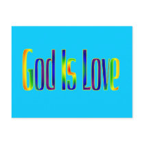 God Is Love postcards