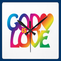 God Is Love Wall Clock wall clocks