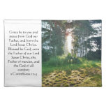 God is my comfort. placemats