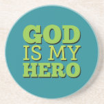 God is my hero coasters