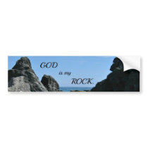 GOD is my ROCK Bumper Stickers