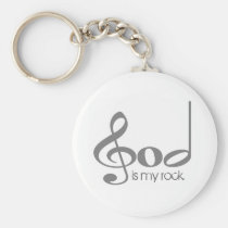 "God is My Rock" Keychain keychains