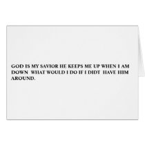 GOD IS MY SAVIOR cards